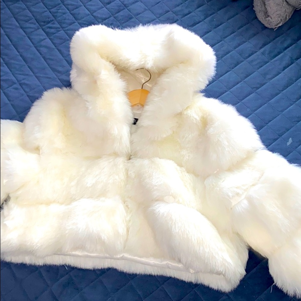 Faux fur coat